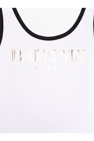 Logo-Print Swimsuit BALMAIN PARIS KIDS | BWCA3DZ0005100OR